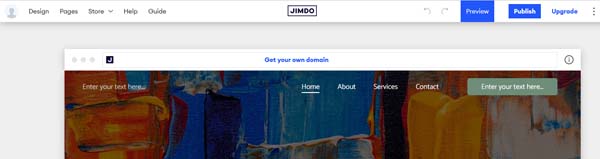 How to make a Jimdo website.