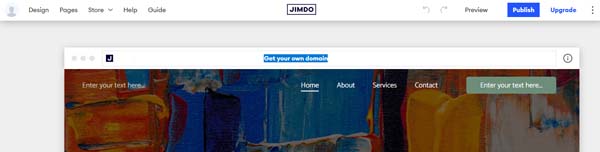How to make a Jimdo website.