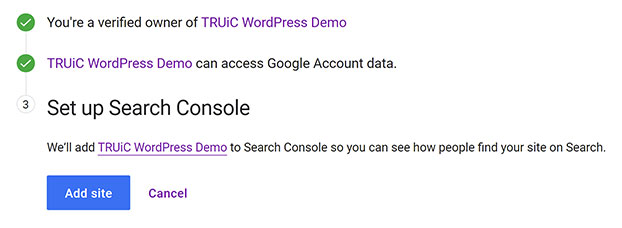 Set up Search Console.