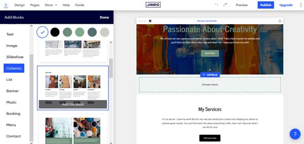 How to use Jimdo.