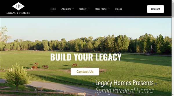 Examples of websites built by Duda.