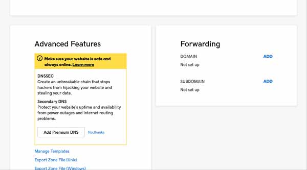 How to use GoDaddy domain forwarding.