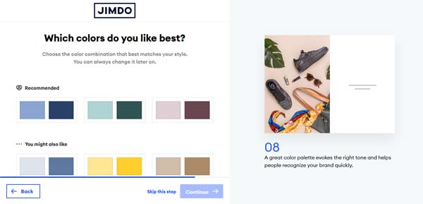 How to make a Jimdo website.