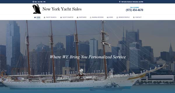 Example of a website built with Web.com.