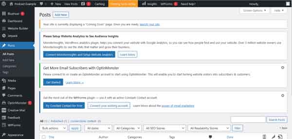How to build a content focused website.