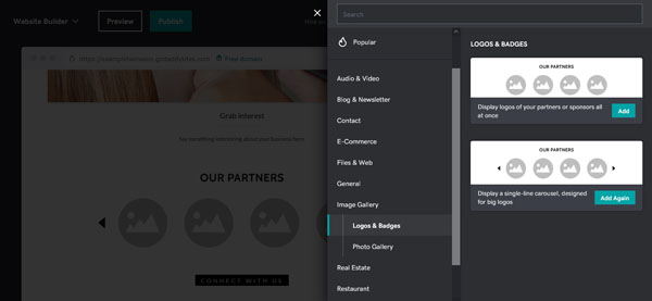Example of a website for a local service business