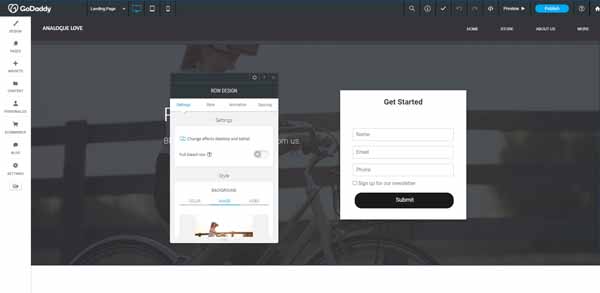 How to build a landing page with GoDaddy.