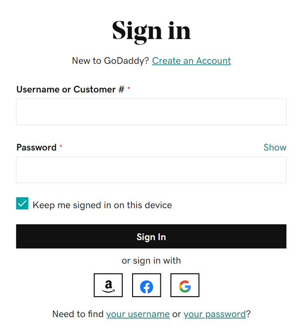 How to log into GoDaddy.