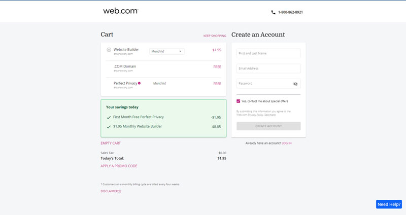 How to make a web.com website.