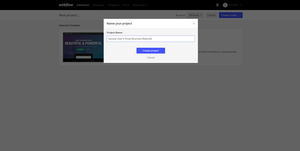 How to make a Webflow website.
