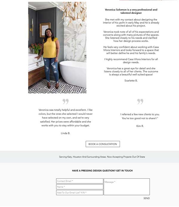How to make a reviews page.