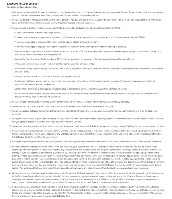 How to make a terms and conditions page.