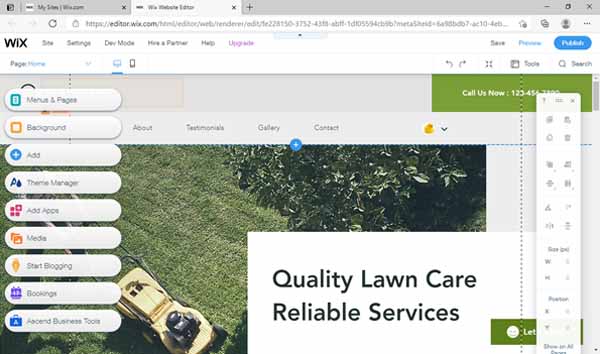 How to make a Wix site.