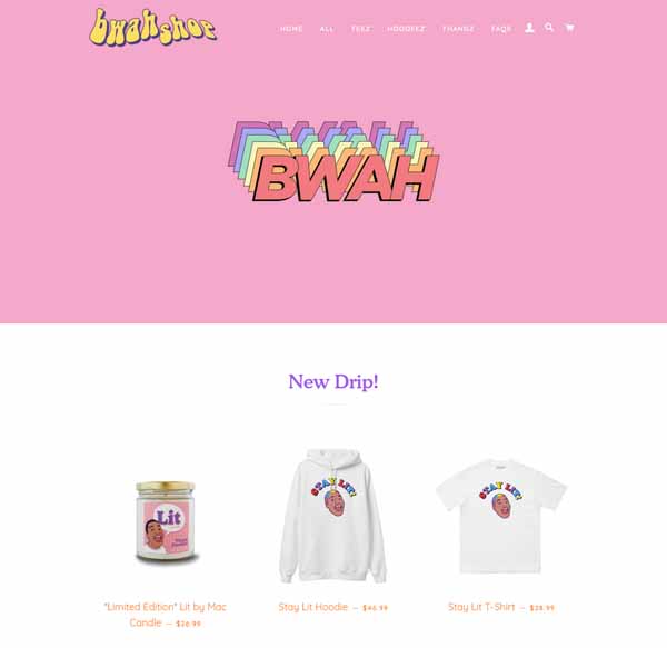 Examples of Shopify websites.