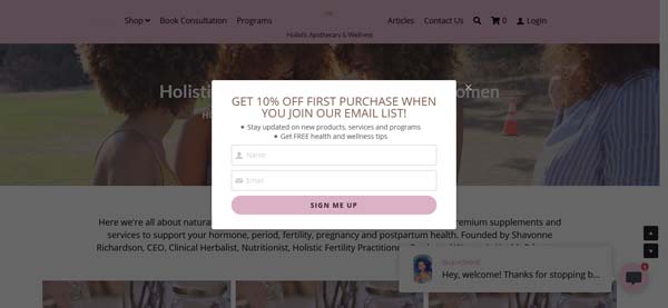 Examples of websites built by Strikingly.