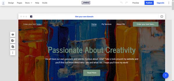 How to make a Jimdo website.