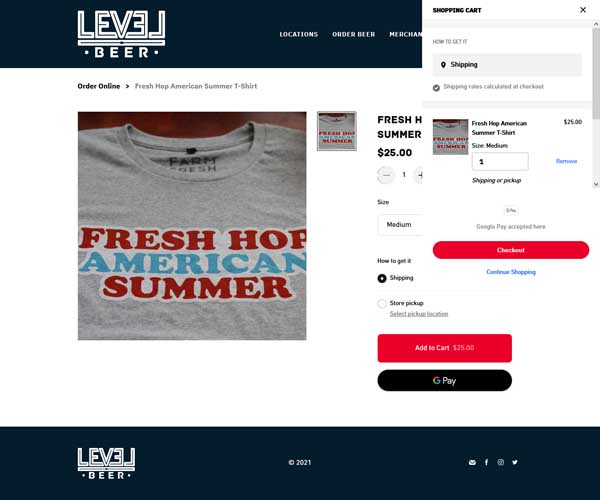 How to make a shopping cart page.