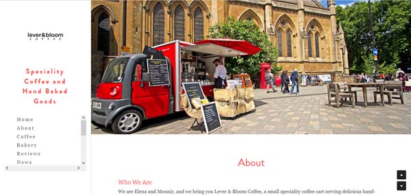 Examples of websites built by Strikingly.