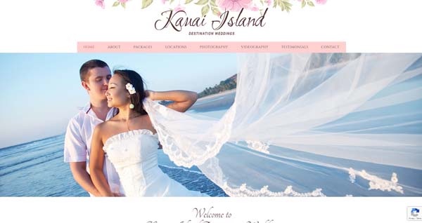 Example of a website built with Web.com.