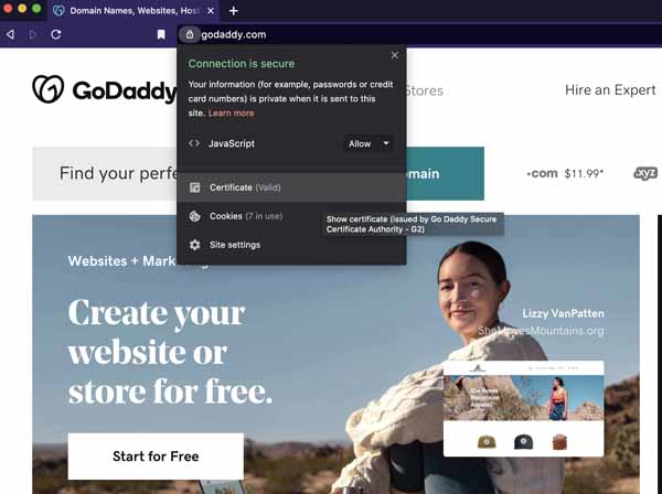 How to get a GoDaddy SSL certificate.