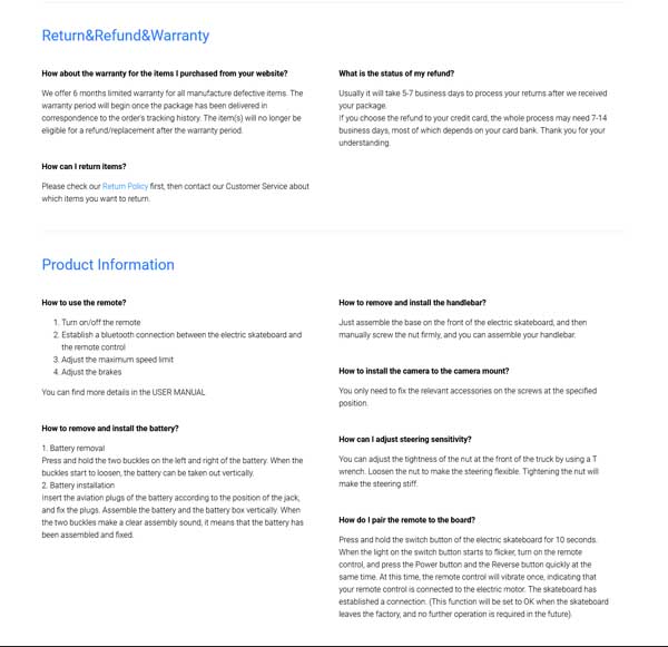 How to make a frequently asked questions page.