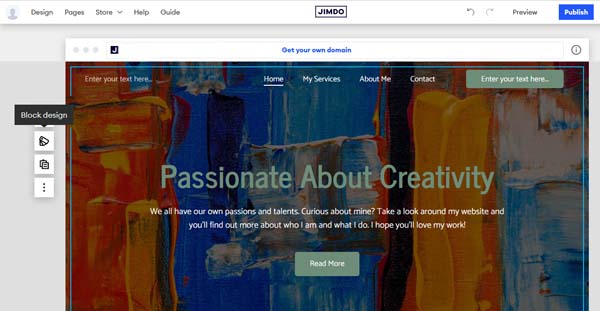 How to make a Jimdo website.