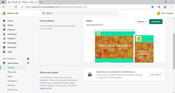Screenshots of Shopify pricing and plans.