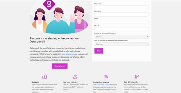 Example of a website built with Webflow.