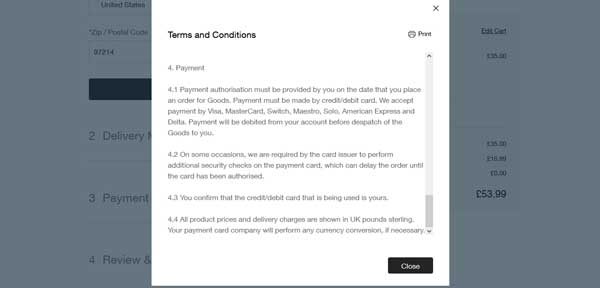 How to make a terms and conditions page.