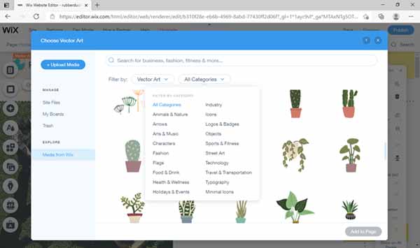 How to make a Wix site.