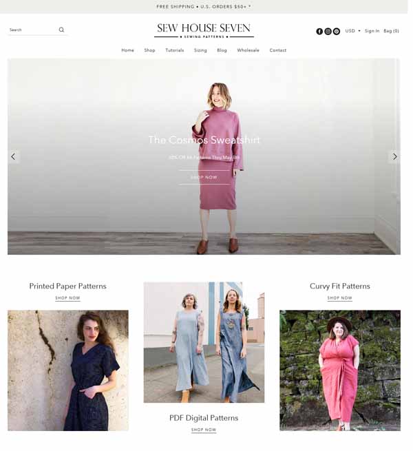 Examples of Shopify websites.