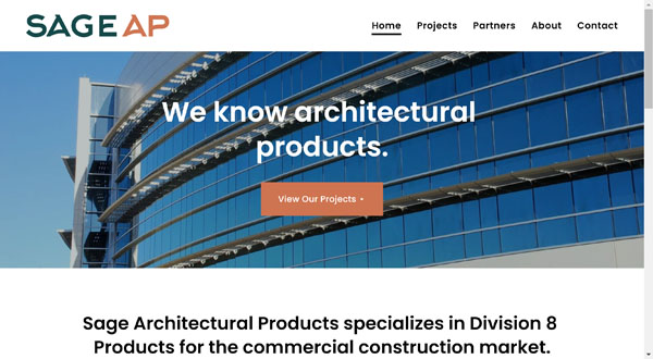 Squarespace website example.