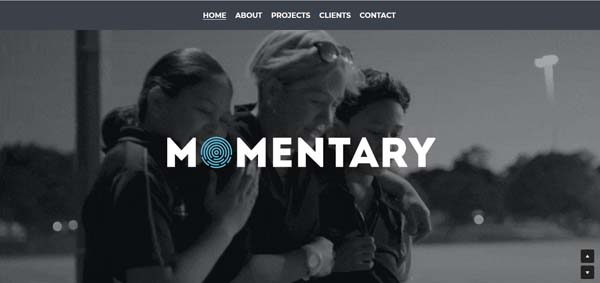 Examples of websites built by Strikingly.