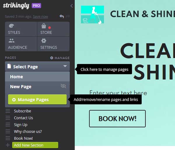 Review of Strikingly website builder.