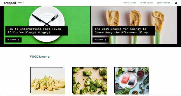 Example of a website built with Webflow.