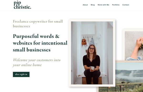 Wordpress.com website examples.