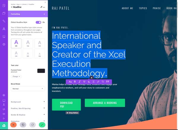 Review of Heroic website builder.