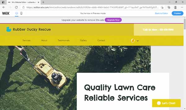 How to make a Wix site.
