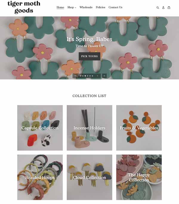 Examples of Shopify websites.