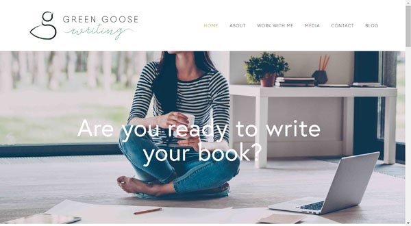 Squarespace website example.