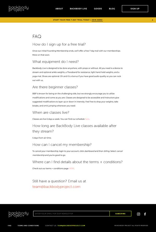 How to make a frequently asked questions page.