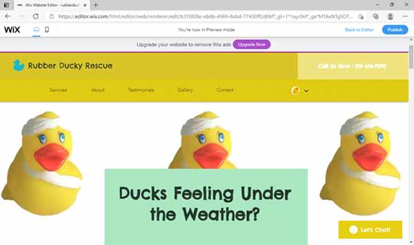 How to make a Wix site.