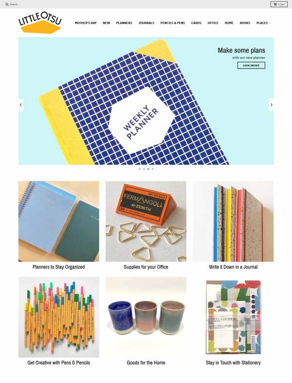 Examples of Shopify websites.