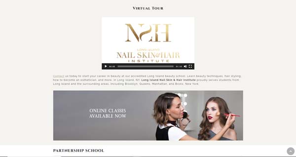 Example of a website built with Web.com.