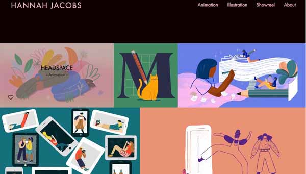 Examples of websites built using Wix.