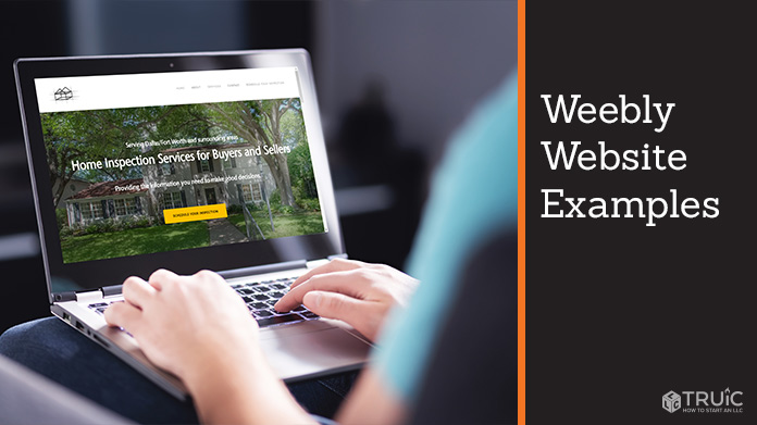 Weebly website example.