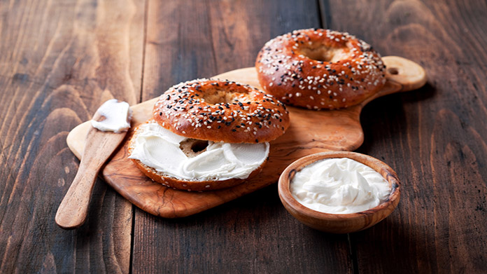 Bagels and cream cheese
