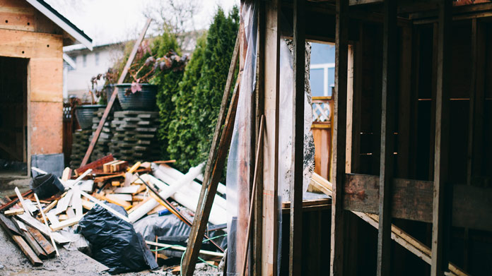 Construction clean up service