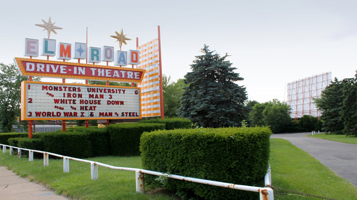 Drive in movie theater