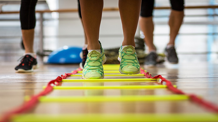 people working out with a life coach